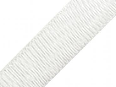 Gurtband Uni 40 mm breit Weiß